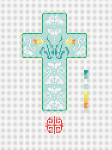 Easter Collection: Daffodil Cross Needlepoint Kit