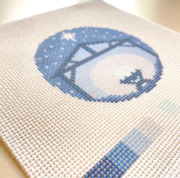 Needlepoint Bundle: Manger Round and Self Finishing Ornament