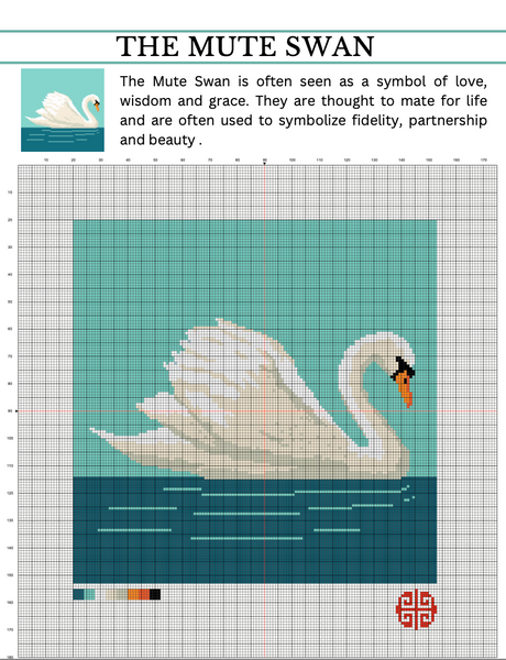 The Mindfulness Collection Mute Swan Needlepoint Canvas