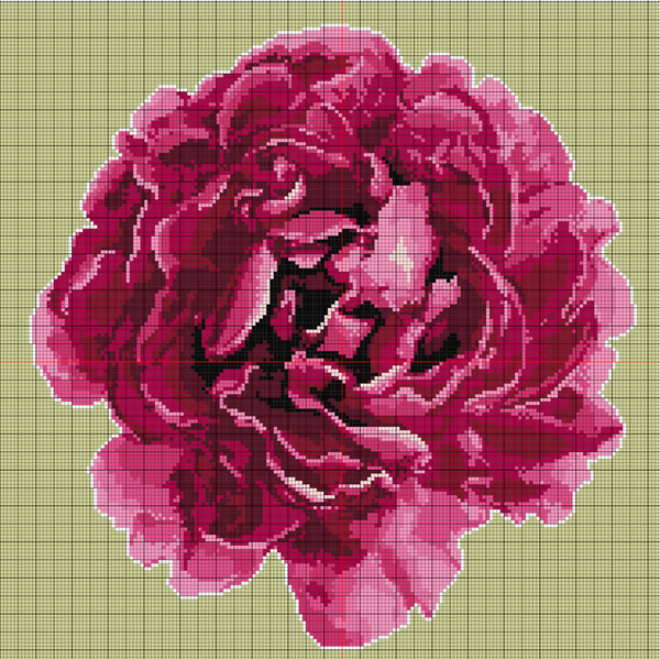 Preorder: The Mindfulness Collection Peony Bloom Needlepoint Canvas