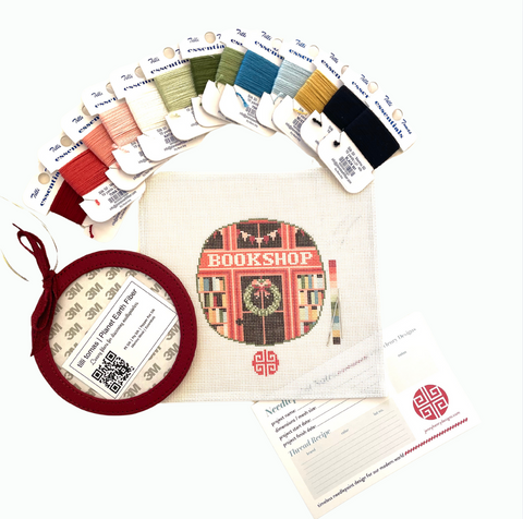 The Bookshop Needlepoint Ornament Kit