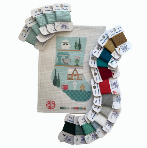 Holiday 2024: Holiday Baker Mini Stocking Needlepoint Kit