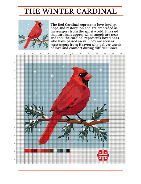 The Mindfulness Collection: The Christmas Cardinal 13 mesh