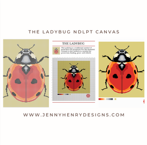 The Mindfulness Collection: Large Ladybug Needlepoint Canvas