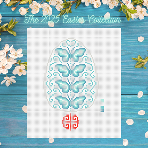 Easter Collection: Teal Butterfly Egg