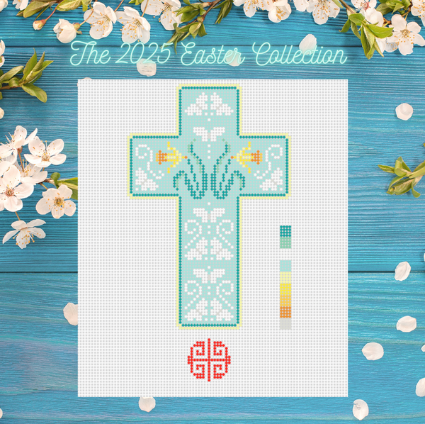 Easter Collection: Daffodil Cross Needlepoint Kit