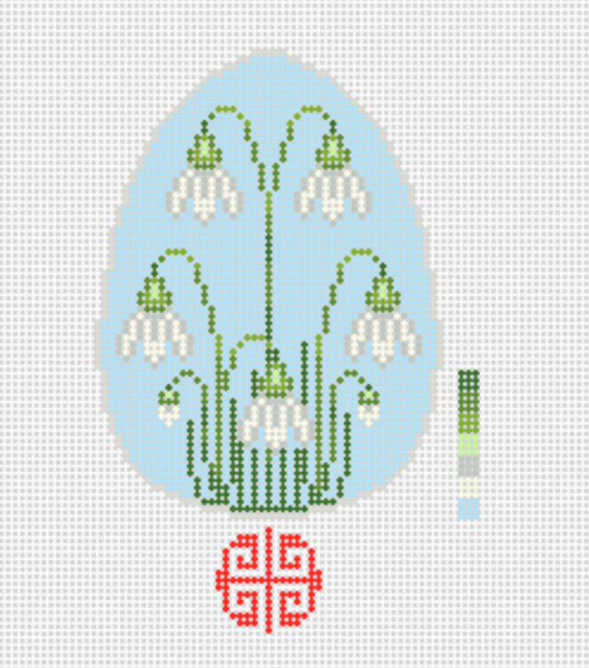 Easter Collection: Snowdrop Egg Needlepoint Kit