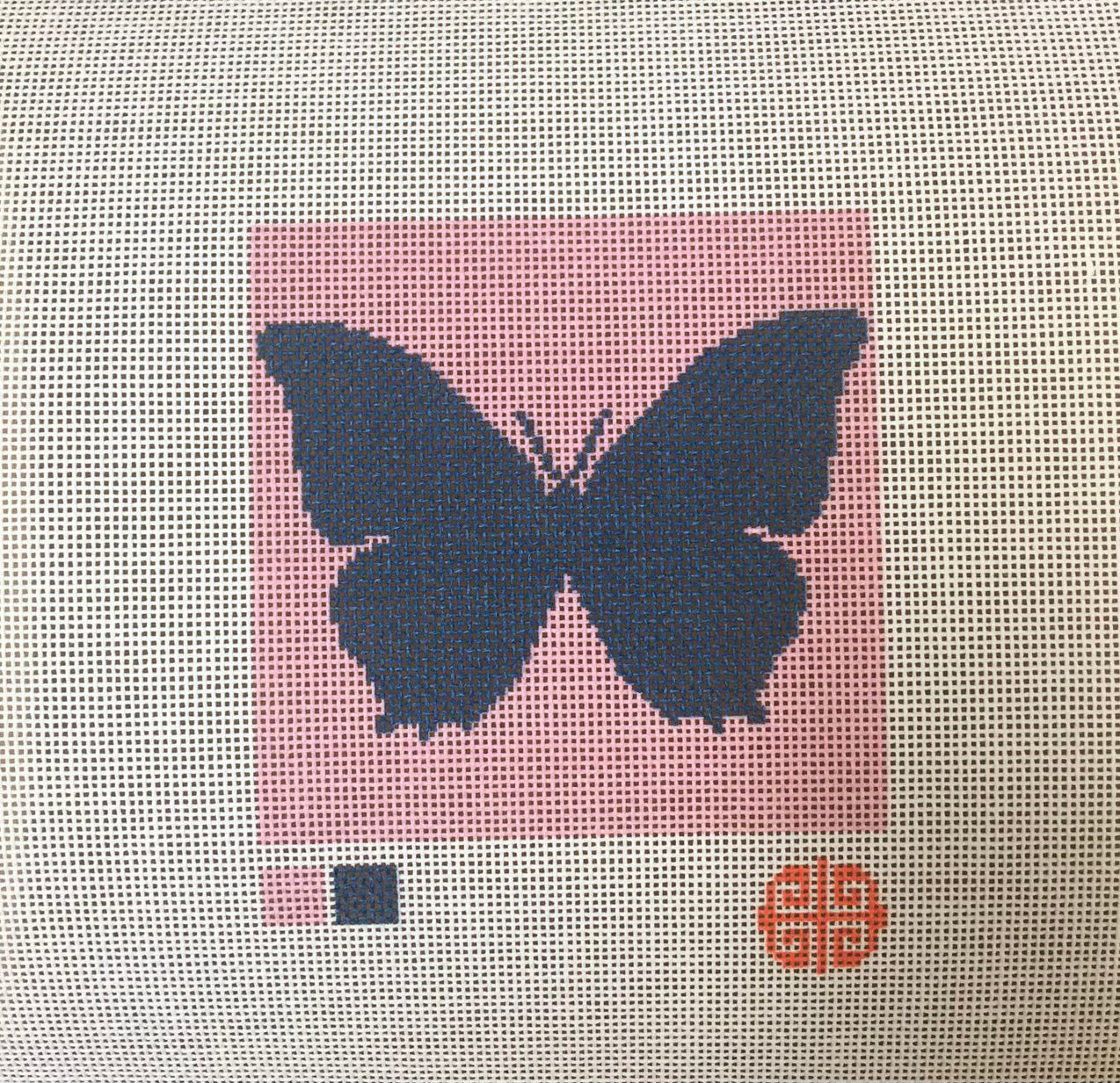 Mini Mindful Pink & Navy Butterfly